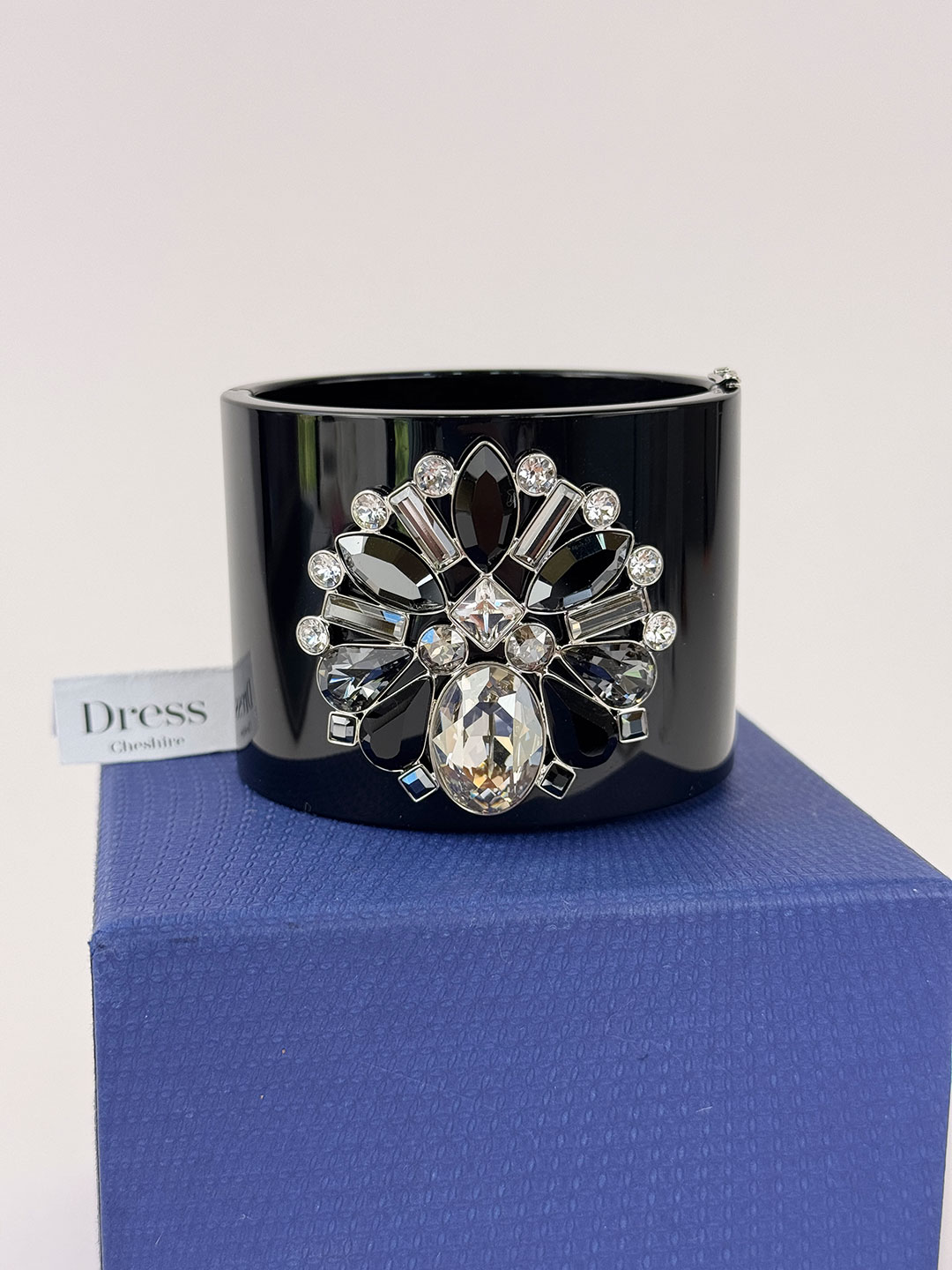 SWAROVSKI BLACK TRIUMPHAL BRACELET CUFF BANGLE With Box | eBay