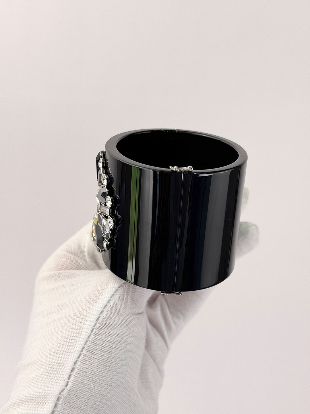 Swarovski Black Crystal Bangle - Dress Cheshire | Preloved