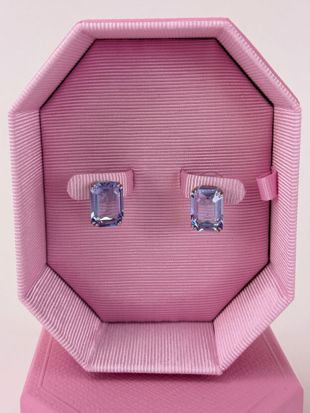 Pre-Owned Swarovski Blue Gem Earrings - Image 3