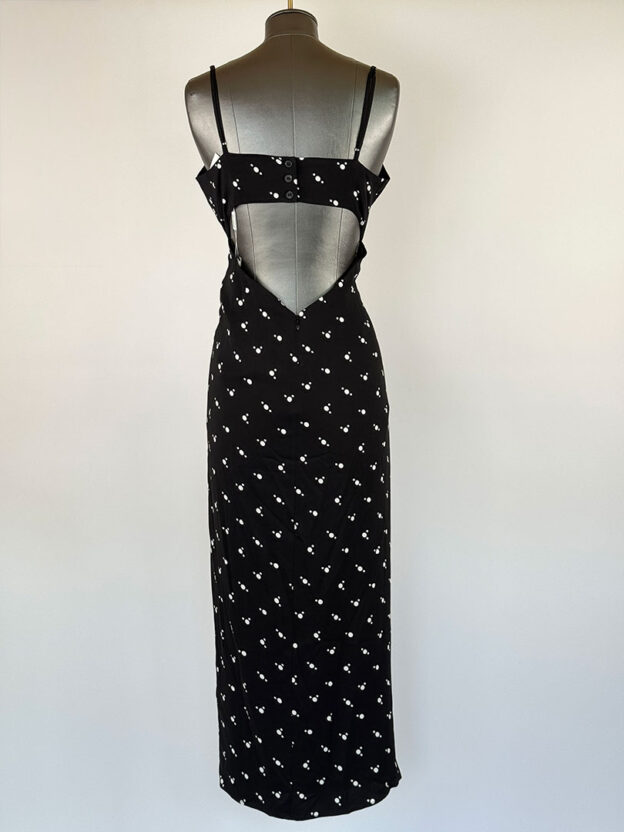 Pre-Owned Self Portrait Black & White Long Dress Size 10 - Image 2