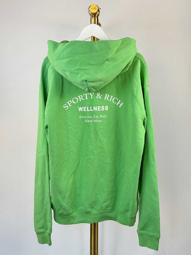 Sporty & Rich Green Oversized Hoodie Size M - Image 2