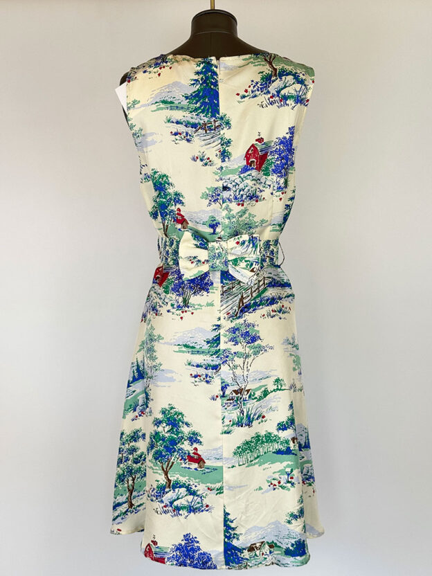 Pre-Owned Collette 100% Silk Scenery Dress Size L (Feels M) - Image 3