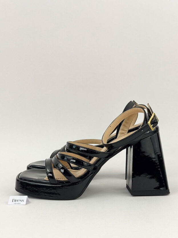 Russell & Bromley Black Patent Platform Heels Size 37 (UK 4) - Image 3