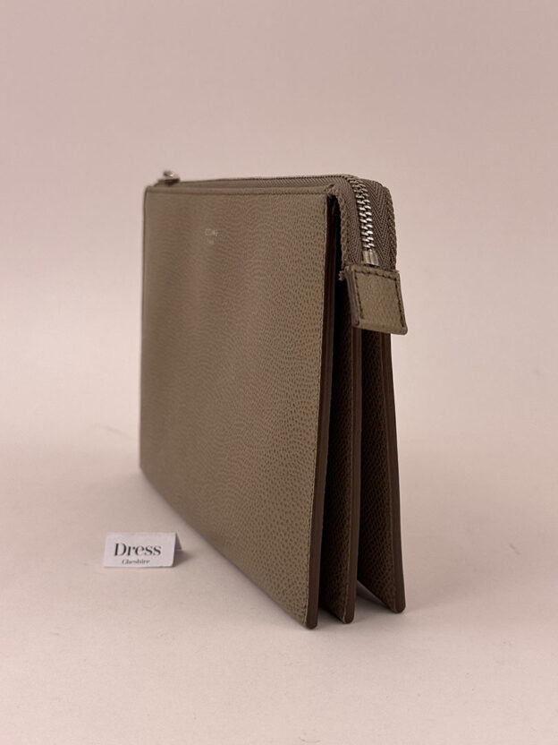 Celine Taupe Pouch Bag - Image 4