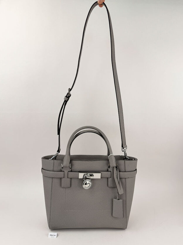 Pre-Owned Michael Kors Grey Hamilton Handbag - Image 7
