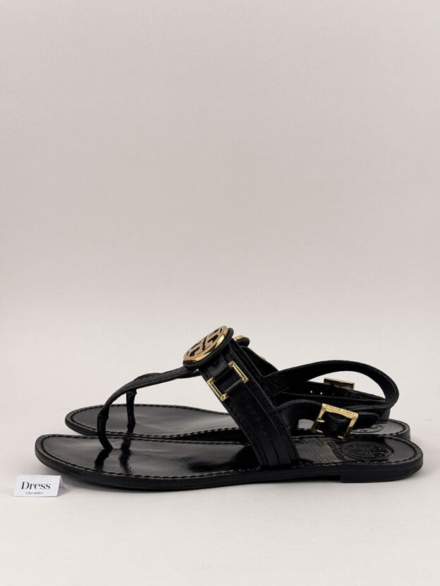 Tory Burch Black Leather Sandals US 7 (UK 4) - Image 5