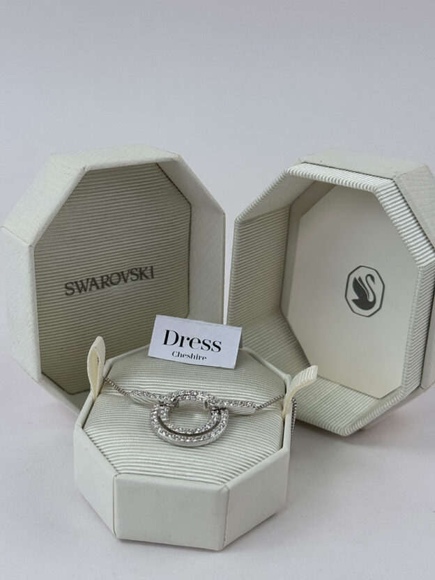 Pre-Owned Swarovski Circle Diamante Necklace - Image 2