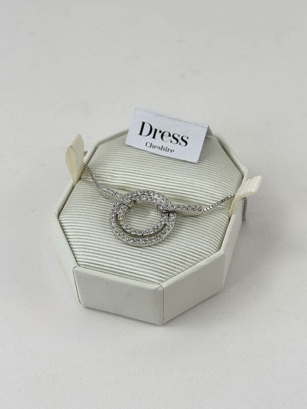 Pre-Owned Swarovski Circle Diamante Necklace
