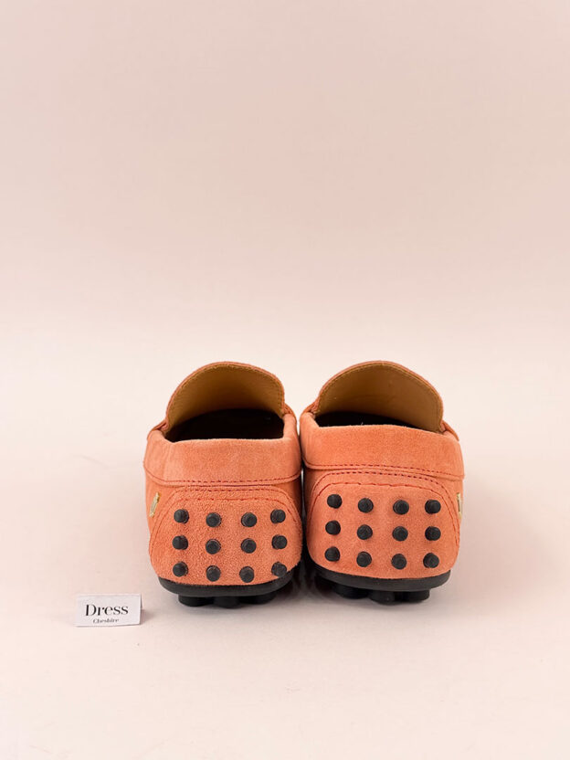 Fairfax & Favor Orange Suede Flat Loafers Size 37 (UK 4). Boxed - Image 5
