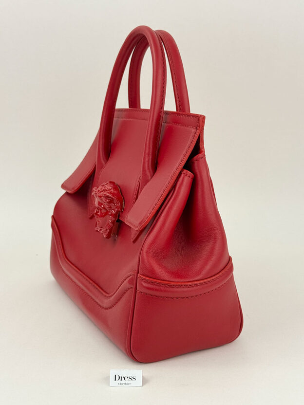 Versace Red Palazzo Calfskin Medium Empire Bag - Image 2
