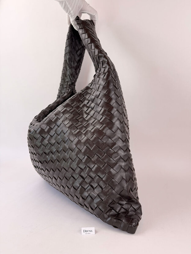 Bottega Veneta Large New Hop Brown Bag - Image 3