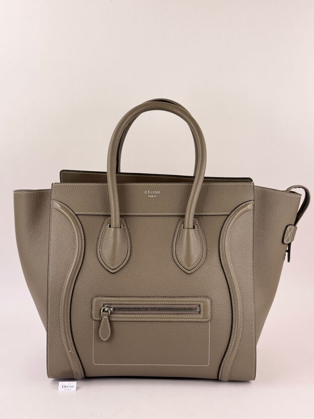 Celine Luggage Taupe Phantom Leather Handbag