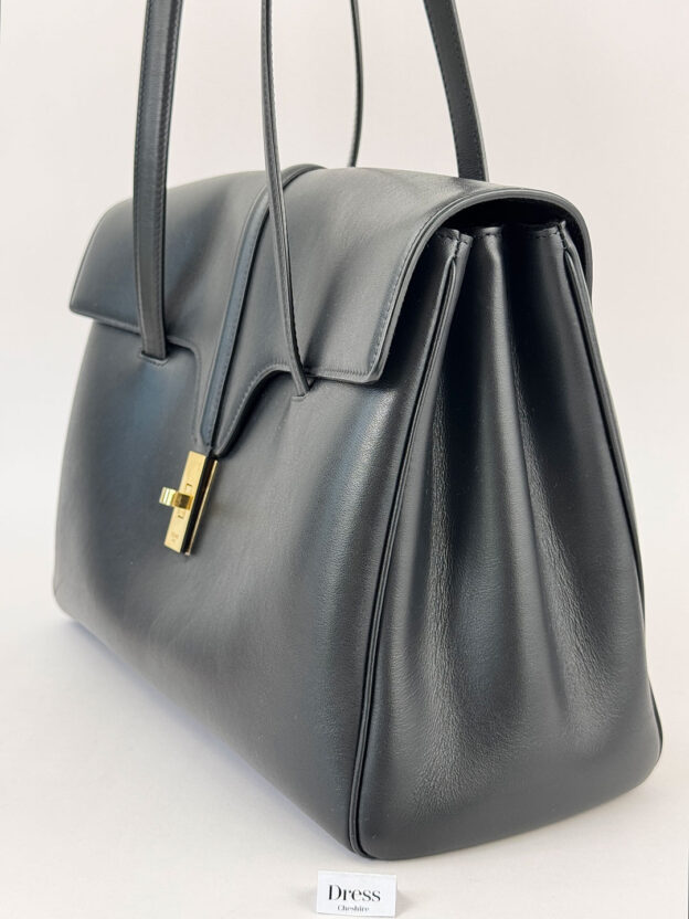 Celine Black 16 Soft Medium Bag - Image 4