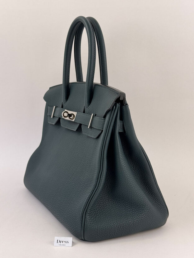 Hermes Birkin 30 Vert Cypress Togo PHW - Image 4