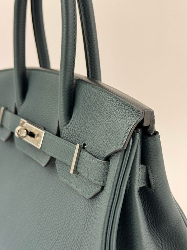 Hermes Birkin 30 Vert Cypress Togo PHW - Image 2