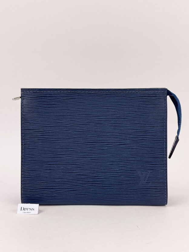 Louis Vuitton Navy Epi Leather Small Clutch