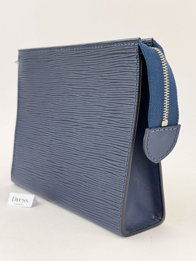 Louis Vuitton Navy Epi Leather Small Clutch - Image 3