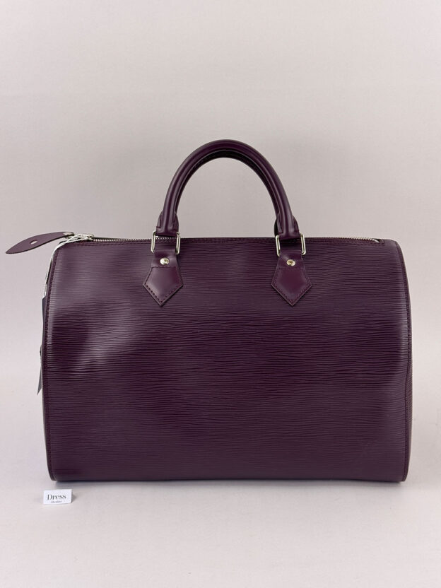Louis Vuitton Aubergine Epi Leather Speedy Handbag