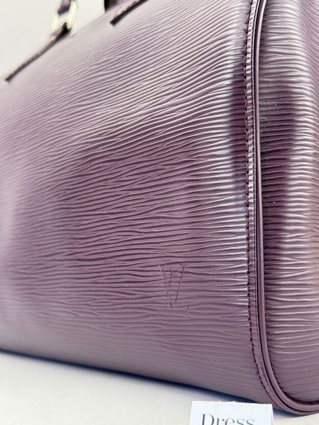 Louis Vuitton Aubergine Epi Leather Speedy Handbag - Image 3