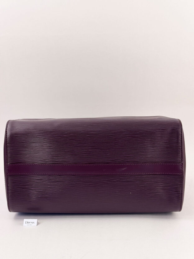 Louis Vuitton Aubergine Epi Leather Speedy Handbag - Image 5