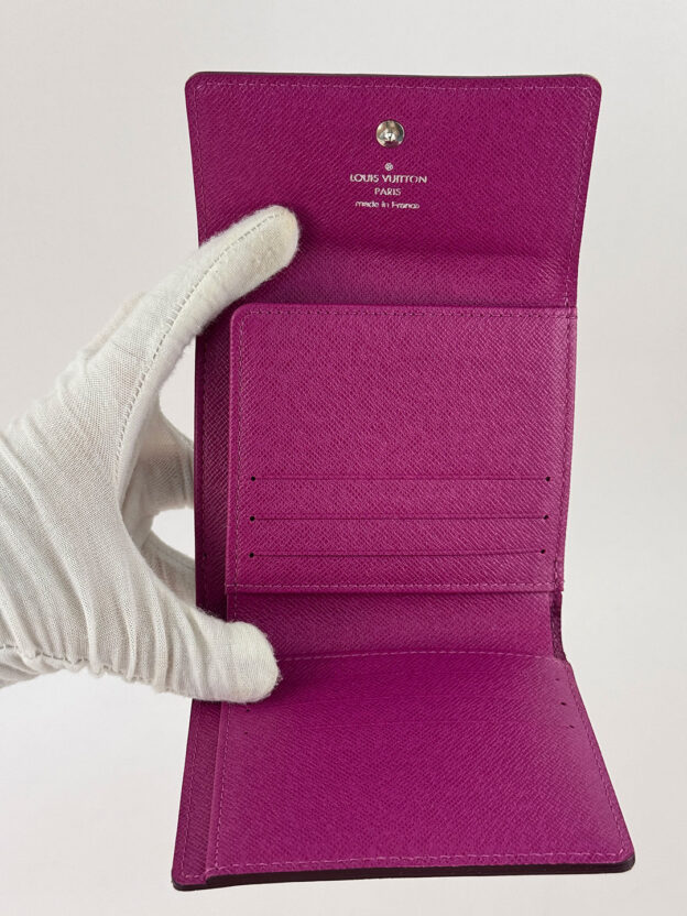 Louis Vuitton Aubergine Epi Leather Purse - Image 5