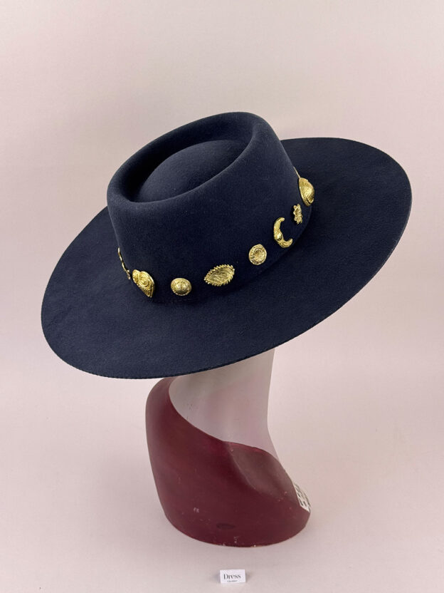 Pre-Owned Lack of Colour Navy Hat - Image 4