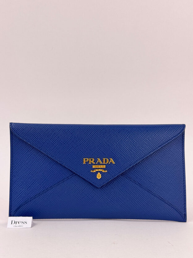 Prada Royal Blue Vitello Purse