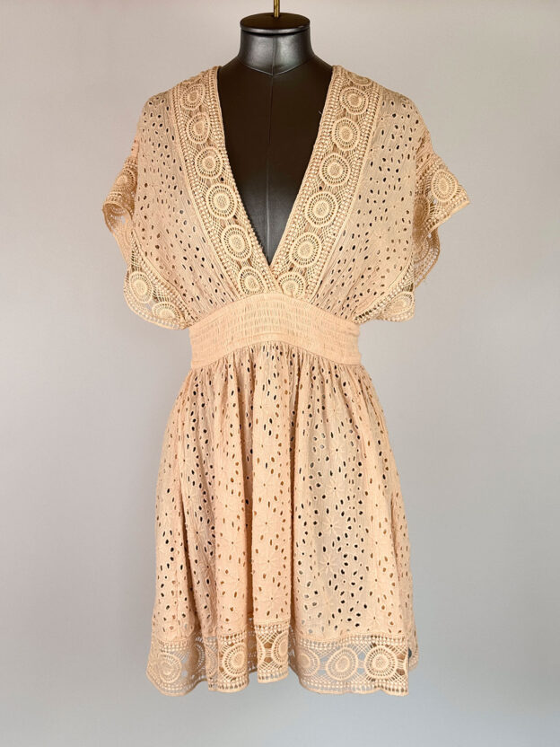 Surf Gypsy Salmon Pink Mini Dress Size S