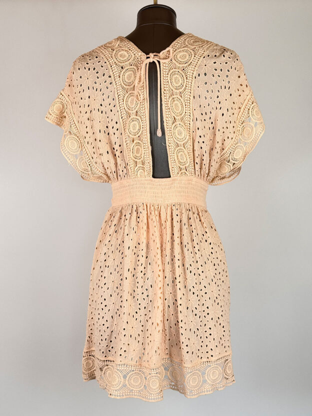 Surf Gypsy Salmon Pink Mini Dress Size S - Image 2