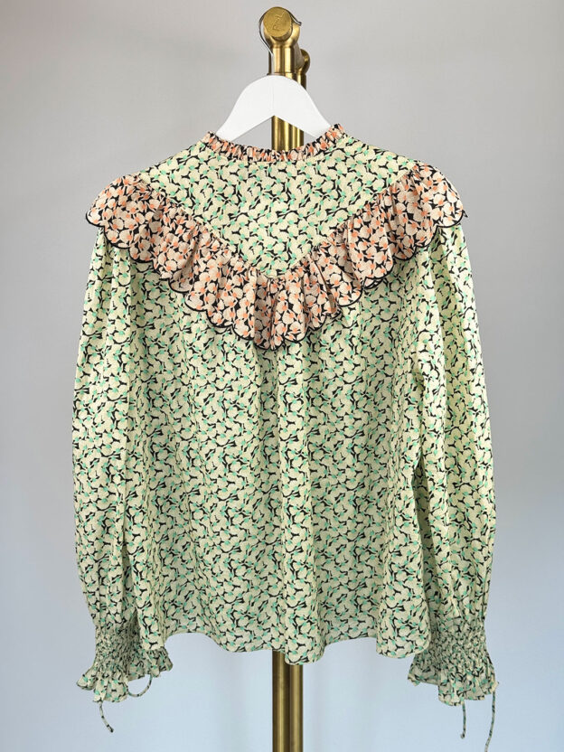 Rixo Multicoloured Floral Blouse Size UK 10 - Image 2