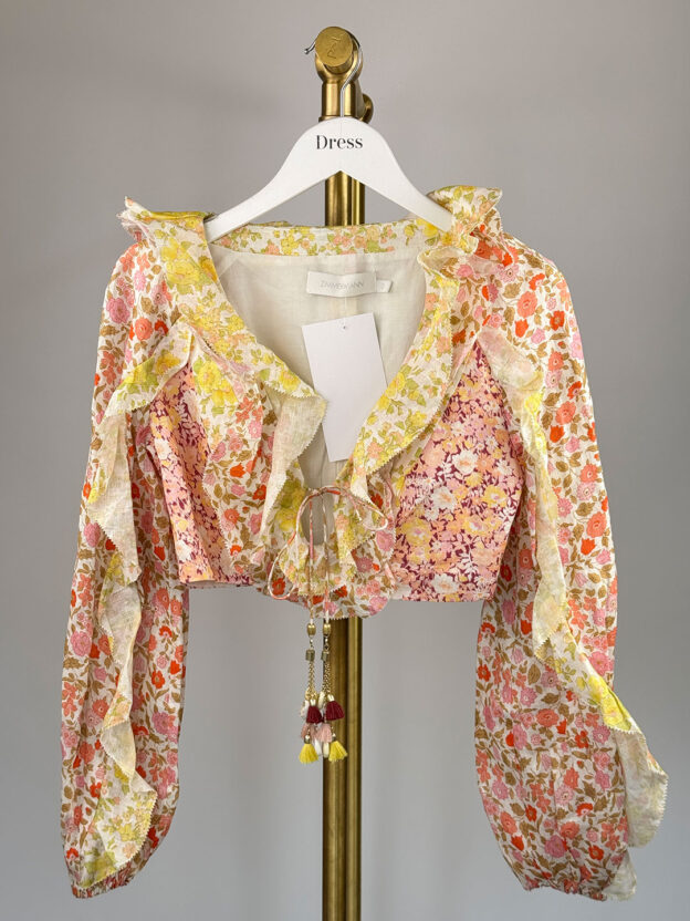 Zimmerman Floral Cropped Blouse Size 0 (XS)