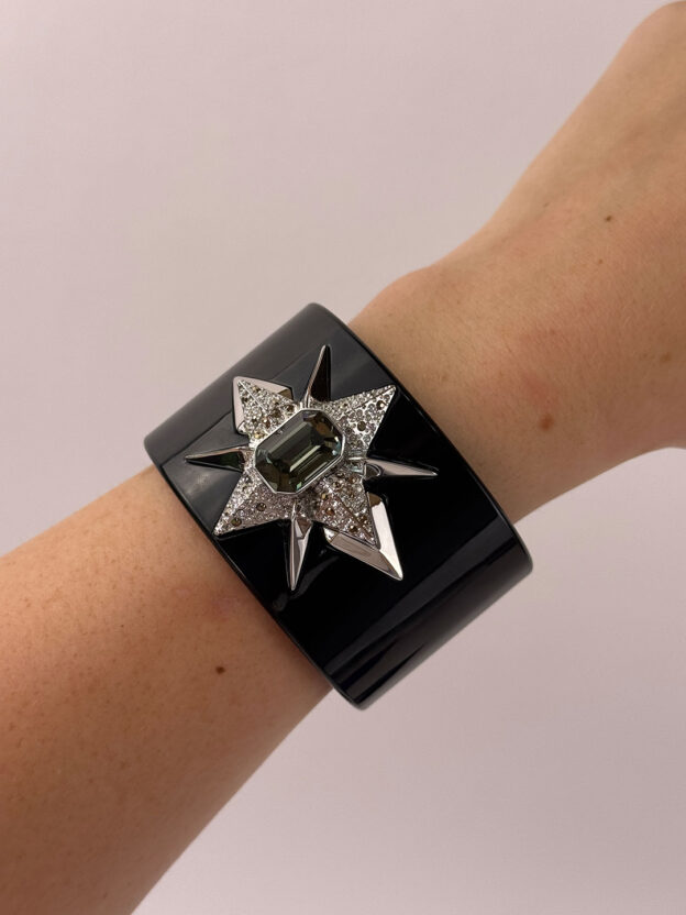 Swarovski Black Triumphal Cuff Bracelet - Image 2
