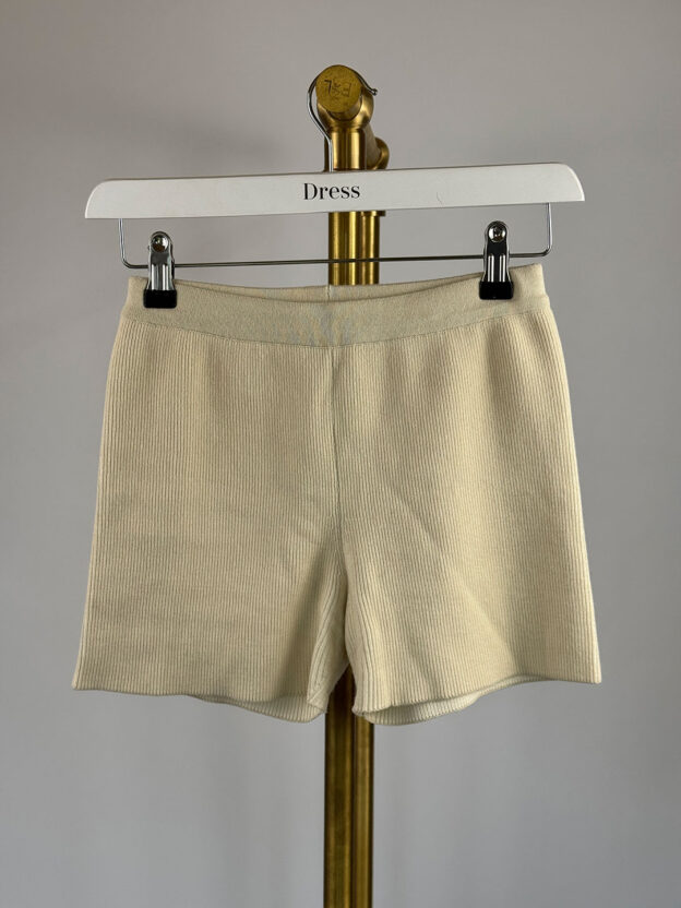 Pre-Owned Jacquemus Beige Arancia Ribbed Knit Shorts Size 34 (UK 6)