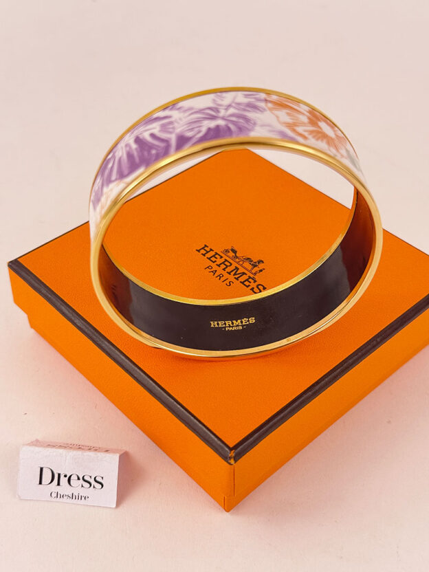 Pre-Owned Hermes Palm Tree Bangle - Image 4