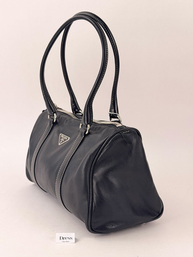 Prada Black Leather Handbag - Image 2