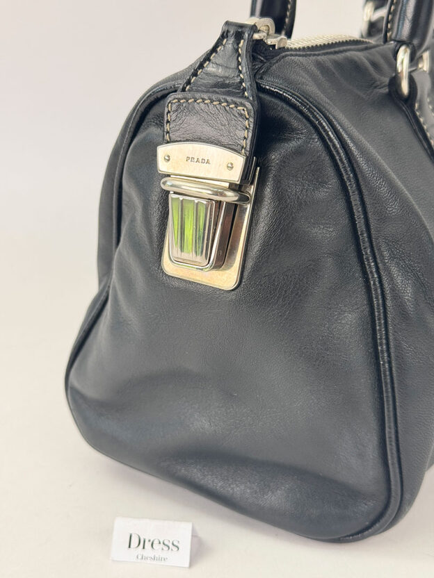 Prada Black Leather Handbag - Image 3
