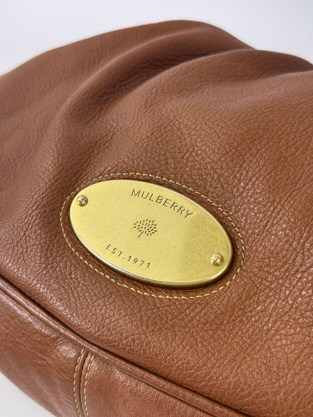 Pre-Owned Mulberry Mitzy Hobo Tan Handbag - Image 3
