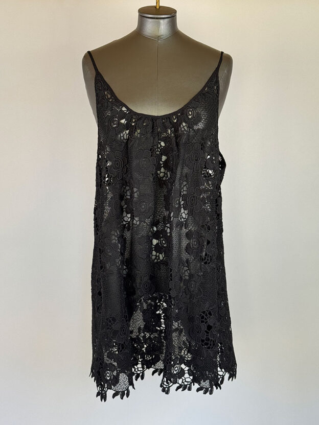 Melissa Odabash Black Lace Dress One Size
