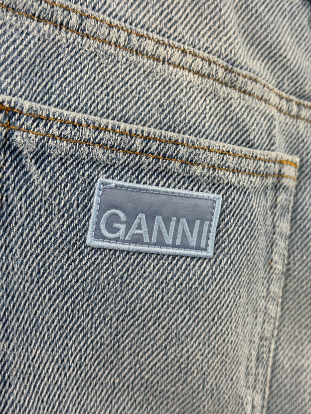 Ganni Denim Shorts Size (UK 10) - Image 3