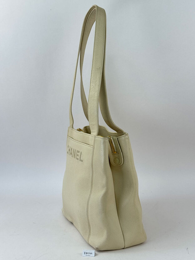 Chanel Vintage Cream Bag - Image 3