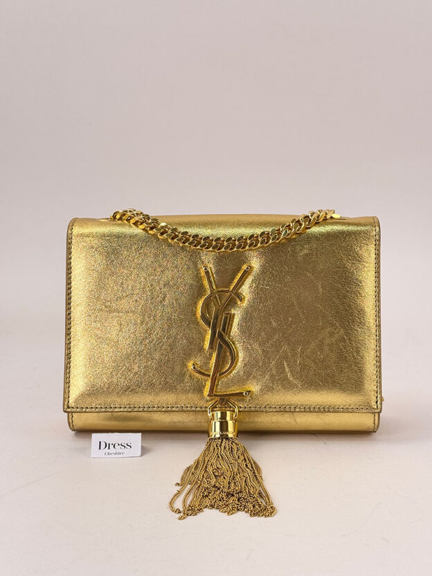 Pre-Owned YSL Gold Crossbody Handbag