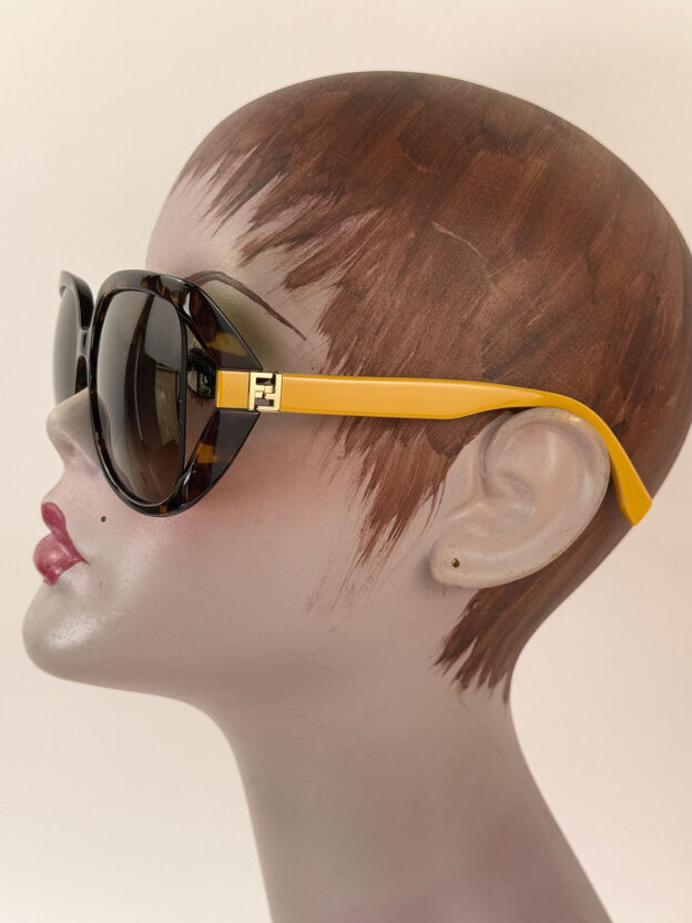 Pre-Owned Fendi Leopard Print Square Sunglasses - Image 4