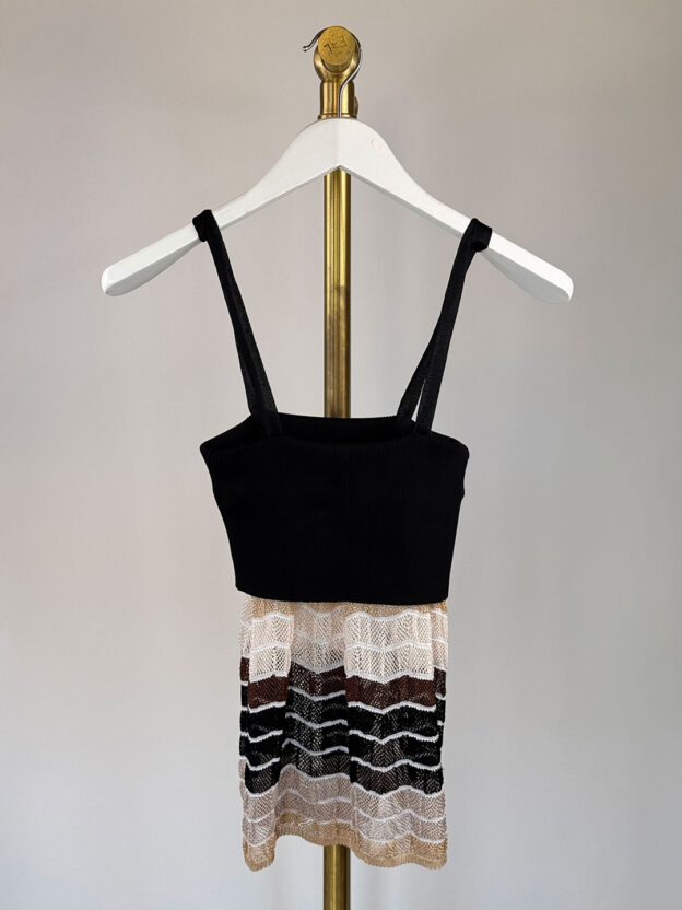 Pre-Owned Missoni Black & Brown Top Size 42 (UK 10) - Image 2