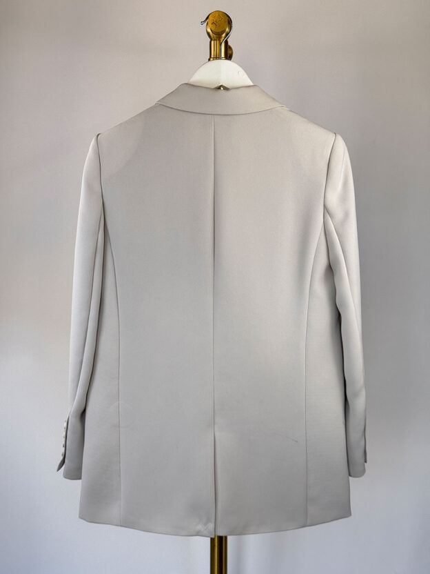 Pre-Owned Whistles Grey Blazer Size UK 8 - Image 2