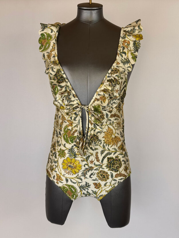 Pre-Owned Zimmermann Autumnal Frill Costume Size UK 12