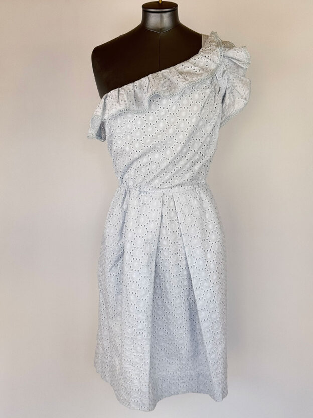 Pre-Owned See By Chloe Light Blue One Shoulder Dress Size UK 8