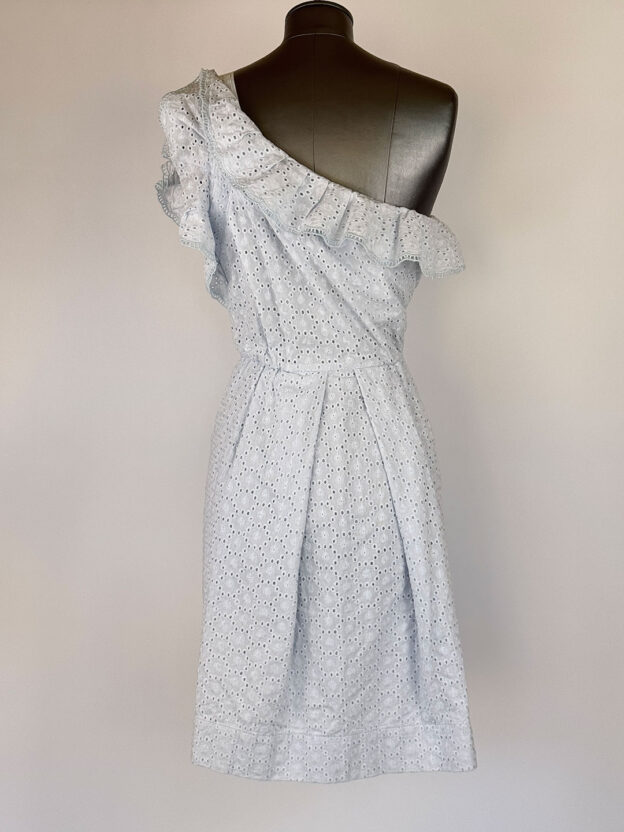 Pre-Owned See By Chloe Light Blue One Shoulder Dress Size UK 8 - Image 2