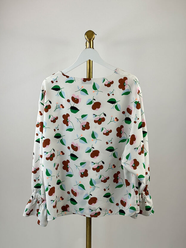 Pre-Owned Essentiel Antwerp Floral Blouse Size 36 (10) - Image 2