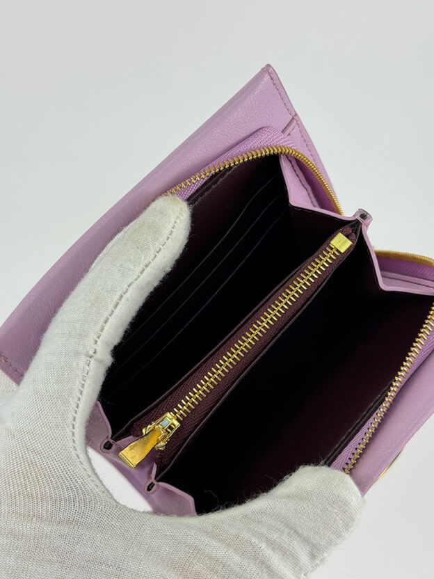 Pre-Owned Mulberry Lilac Purse. Boxed - Image 6