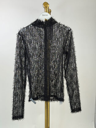 Pre-Owned Ro He Black Top Size 38